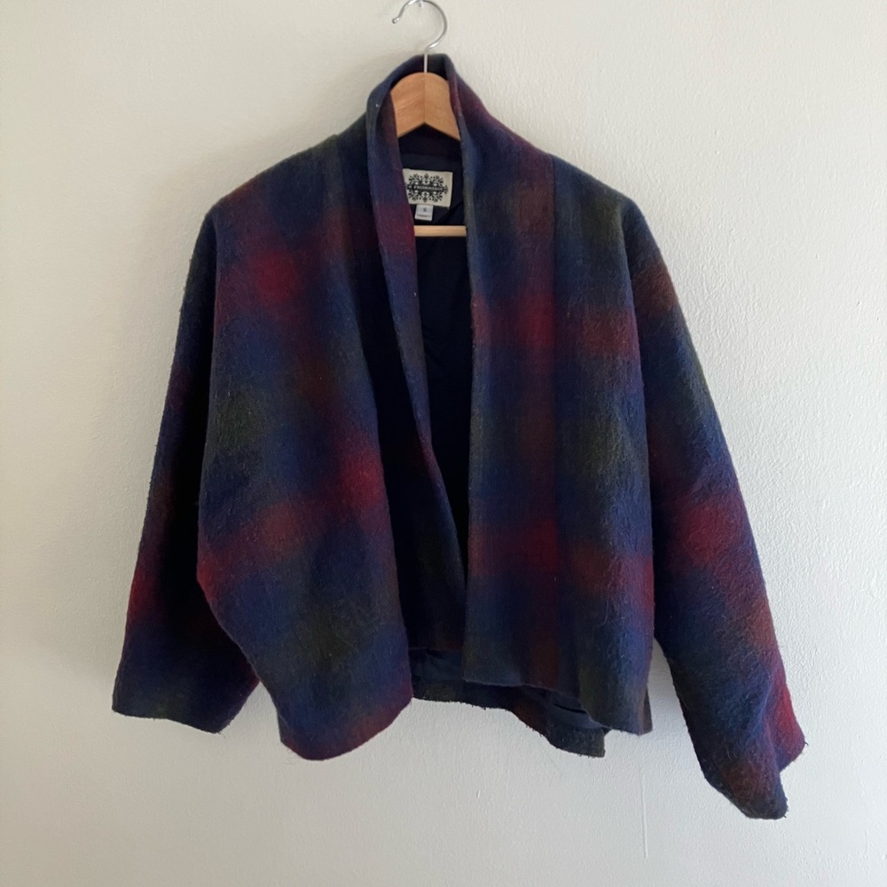 Beautiful plaid wool jacket
